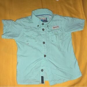 Magellan Outdoors Blue Button Down Shirt Lightweight Casual